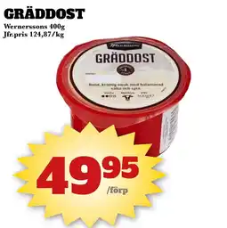 Bonum Matmarknad WERNERSSONS Gräddost erbjuda