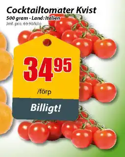 Extra Mjällby Stormarknad Cocktailtomater kvist erbjuda