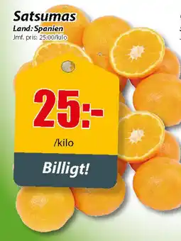 Extra Mjällby Stormarknad Satsumas erbjuda