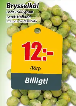 Extra Mjällby Stormarknad Brysselkål erbjuda