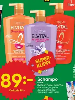 DollarStore Schampo erbjuda