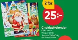 DollarStore Chokladkalender erbjuda