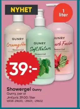 DollarStore GUNRY Showergel erbjuda