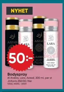 DollarStore Bodyspray erbjuda