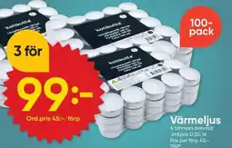 DollarStore Värmeljus erbjuda