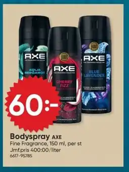 DollarStore AXE Bodyspray erbjuda