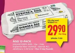 Willys Ägg 12-pack erbjuda
