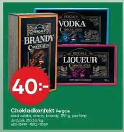 DollarStore Chokladkonfekt Pergale erbjuda