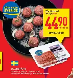 Willys BLANDFÄRS erbjuda