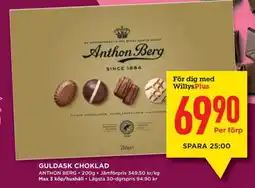 Willys GULDASK CHOKLAD erbjuda