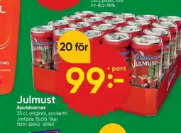 DollarStore Julmust Apotekarnes erbjuda