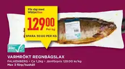 Willys Varmrökt Regnbågslax erbjuda