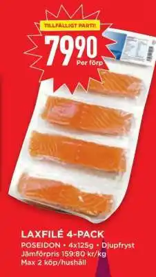 Willys LAXFILÉ 4-PACK erbjuda