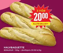 Willys HALVBAGUETTE erbjuda