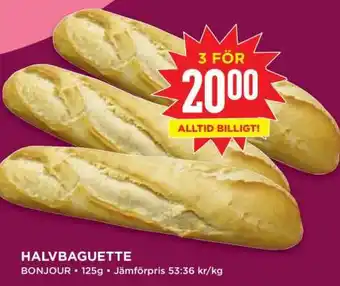 Willys HALVBAGUETTE erbjuda