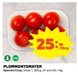Coop Plommontomater erbjuda