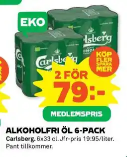 Coop ALKOHOLFRI ÖL 6-PACK erbjuda