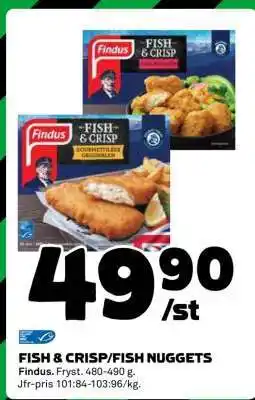 Coop FISH & CRISP/FISH NUGGETS erbjuda