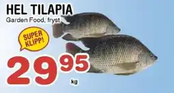 Nya Pulsen Hel tilapia erbjuda