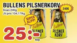 Nya Pulsen SCAN Bullens pilsnerkorv erbjuda