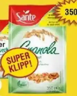 Nya Pulsen SANTE Granola erbjuda