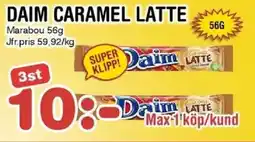 Nya Pulsen Daim caramel latte erbjuda
