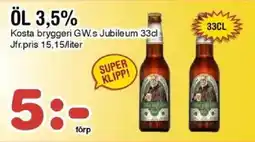 Nya Pulsen Öl 3,5% erbjuda