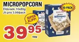 Nya Pulsen ELDORADO Micropopcorn erbjuda