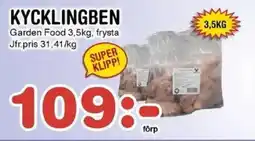 Nya Pulsen GARDEN FOOD Kycklingben erbjuda