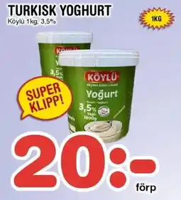 Nya Pulsen KÖYLÜ Turkisk yoghurt erbjuda