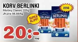 Nya Pulsen Korv berlinki erbjuda