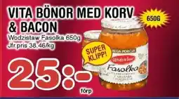 Nya Pulsen WODZISTAW Vita bönor med korv & bacon erbjuda