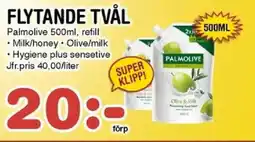 Nya Pulsen PALMOLIVE Flytande tvål erbjuda