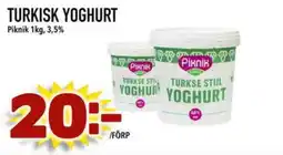 Din Mat Piknik Turkisk yoghurt erbjuda