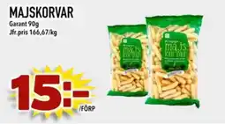 Din Mat Garant Majskorvar erbjuda