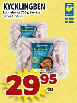 Matvärlden Tensta LÖNNEBERGA Kycklingben erbjuda