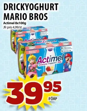 ACTIMEL Drickyoghurt mario bros
