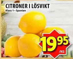 Matvärlden Tensta CITRONER I LÖSVIKT, SEK 19.95 erbjuda