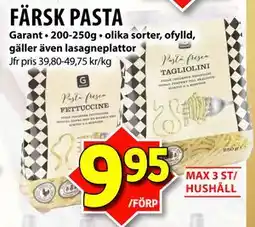 Matvärlden Tensta FÄRSK PASTA, SEK 9.95 erbjuda