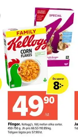 Coop Extra Flingor, SEK 49.9 erbjuda