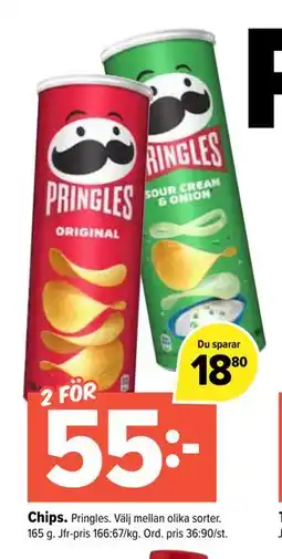 Coop Extra Chips, SEK 55 erbjuda