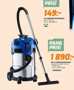 Bolist Våt- & grovdammsugare erbjuda