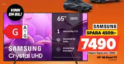 Power Samsung crystal uhd 65" 4K Smart TV erbjuda