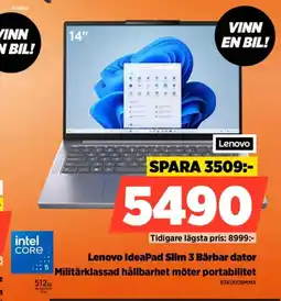 Power Lenovo IdeaPad Slim 3 Bärbar dator Militärklassad hållbarhet möter portabilitet erbjuda