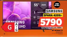 Power Samsung 55" 4K Smart TV erbjuda