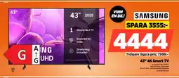 Power SAMSUNG 43" 4K Smart TV erbjuda