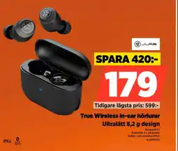 Power True Wireless in-ear hörlurar Ultralätt design erbjuda