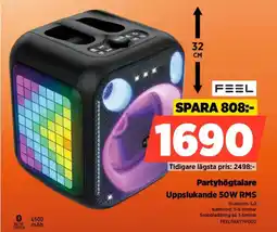 Power Partyhögtalare uppslukande 50w rms erbjuda