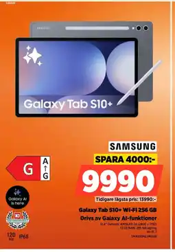 Power SAMSUNG Galaxy Tab S10+ Wi-Fi 256 GB Drivs av Galaxy Al-funktioner erbjuda