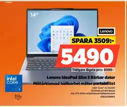 Power Lenovo ideapad slim militärklassad hållbarhet möter portabilitet 3 bärbar dator erbjuda